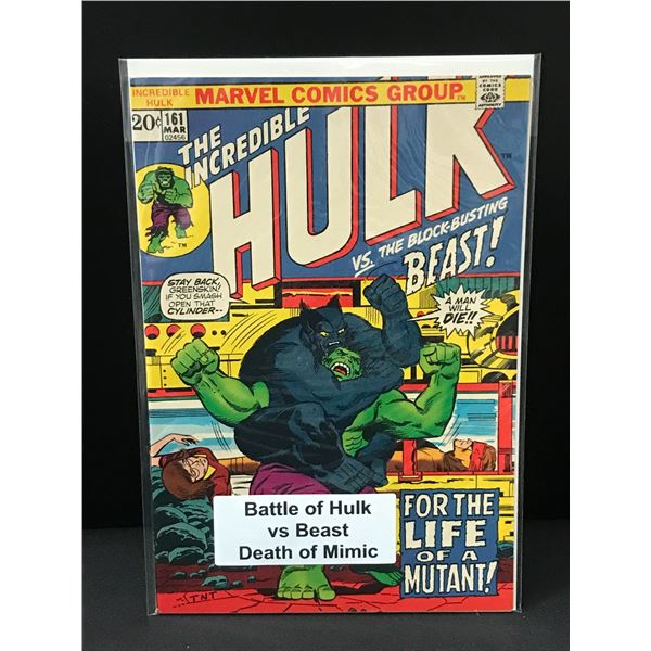 THE INCREDIBLE HULK #161 DEATH OF MIMIC - MARVEL COMICS