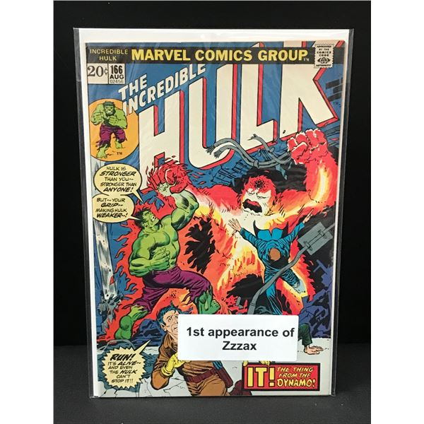THE INCREDIBLE HULK #166 1ST APP OF ZZZAX - MARVEL COMICS