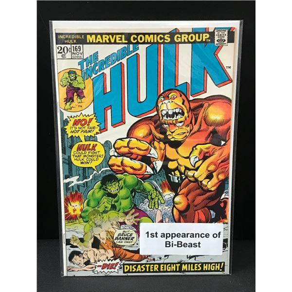 THE INCREDIBLE HULK #169 1S APP OF BI-BEAST - MARVEL COMICS
