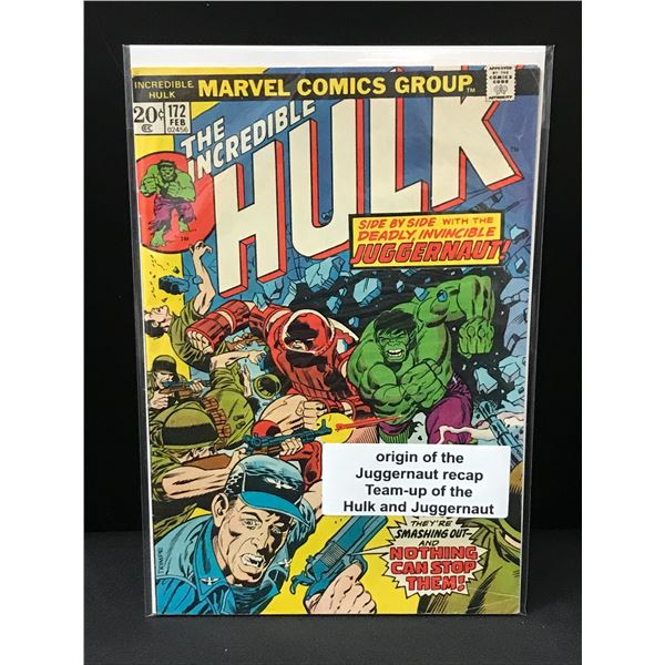 THE INCREDIBLE HULK #172 ORIGIN OF THE JUGGERNAUT RECAP - MARVEL COMICS