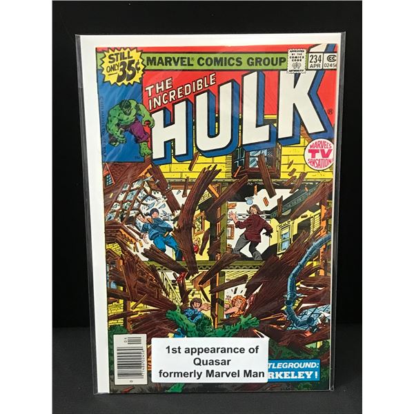 THE INCREDIBLE HULK #234 1ST APP QUASAR - MARVEL COMICS