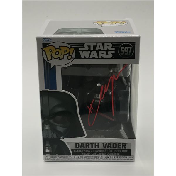 HAYDEN CHRISTENSEN SIGNED DARTH VADER FUNKO POP - WWOC COA