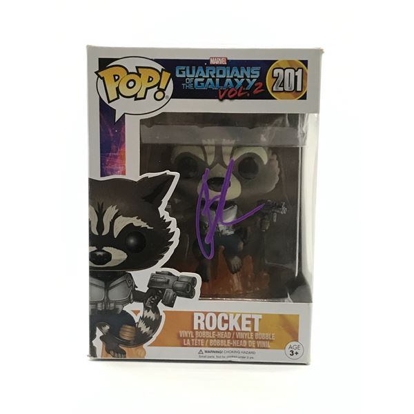 BRADLEY COOPER SIGNED ROCKET G.O.T.G FUNKO POP - HOLLYWOOD AUTHENTIC COA