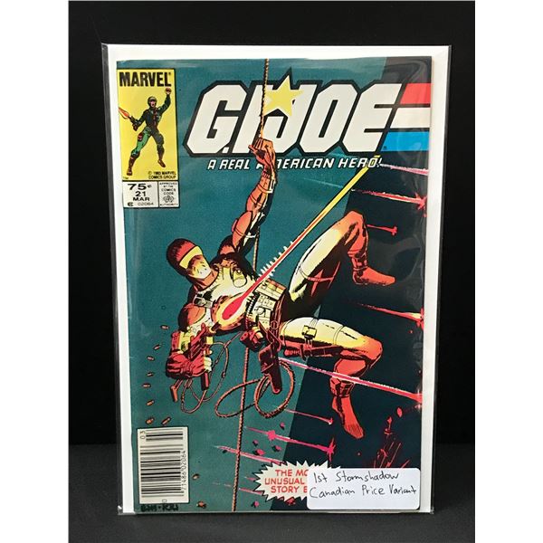 G.I JOE #21 1ST STORMSHADOW CPV - MARVEL COMICS