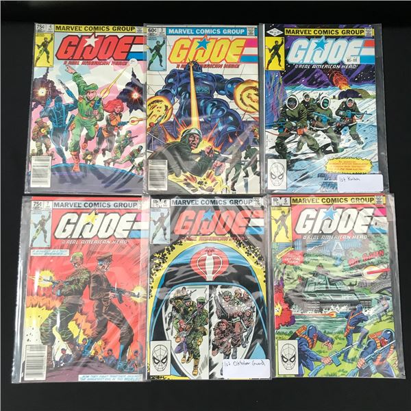 LOT OF 6 G.I.JOE COMICS #2-7 - MARVEL COMICS