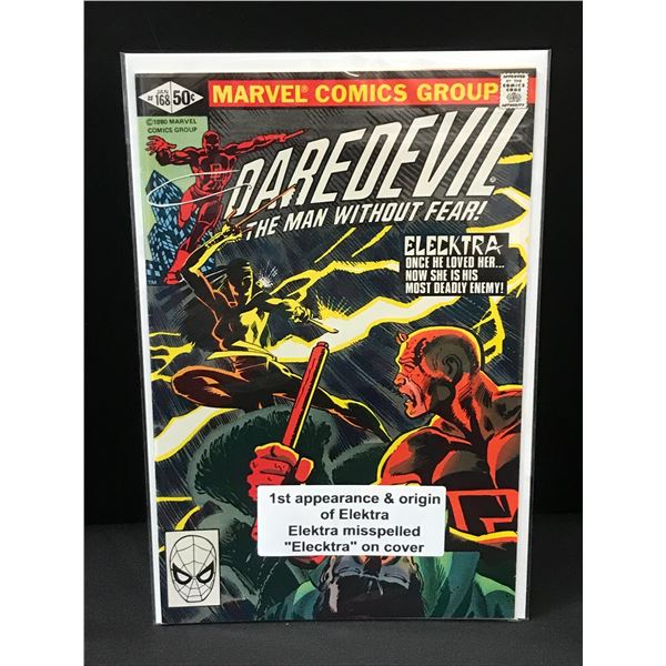 DAREDEVIL #168 1ST APP AND ORIGIN OF ELEKTRA - MARVEL COMICS