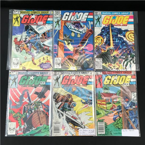 LOT OF 6 G.I.JOE COMICS - MARVEL COMICS