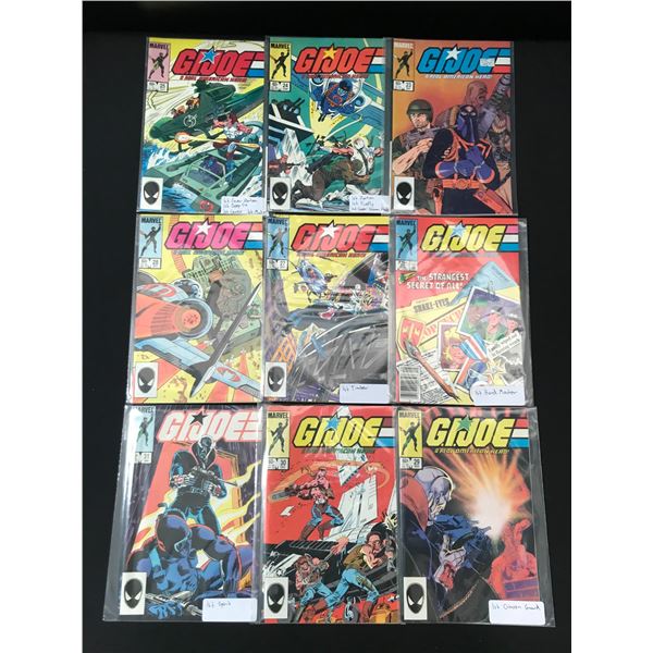 LOT OF 9 G.I.JOE COMICS #23-31 - MARVEL COMICS