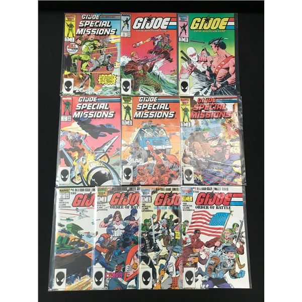 LOT OF 10 G.I.JOE COMICS - MARVEL COMICS