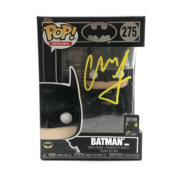 CHRISTIAN BALE SIGNED BATMAN FUNKO POP - KB COA