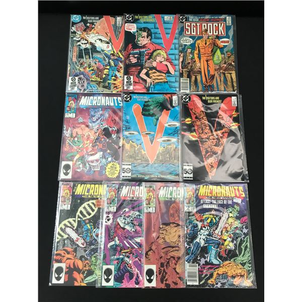 LOT OF 10 MIXED TITLE COMICS - MARVEL / DC