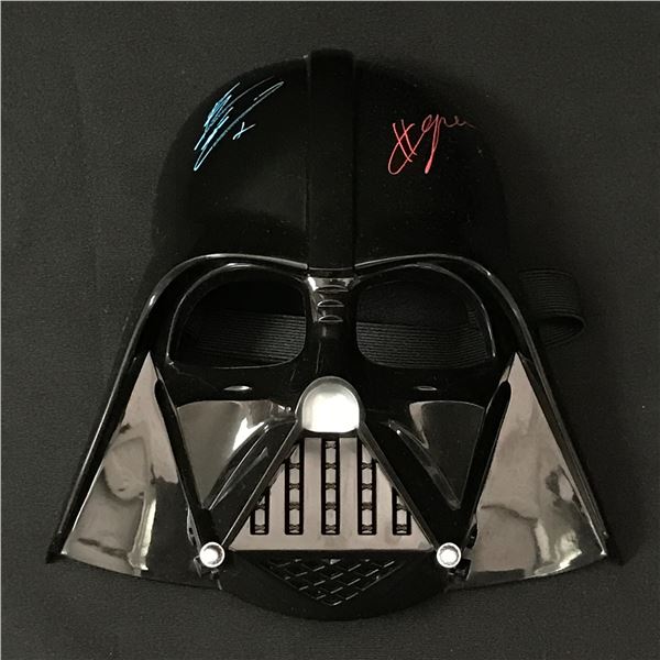 HAYDEN CHRISTENSEN AND EWAN MCGREGOR DUAL SIGNED DARTH VADER MASK - WWOC COA