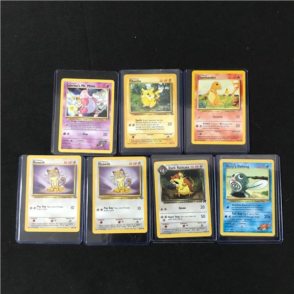 LOT OF 6 POKEMON TCG TRADING CARD IN PLASTIC SLEEVES
