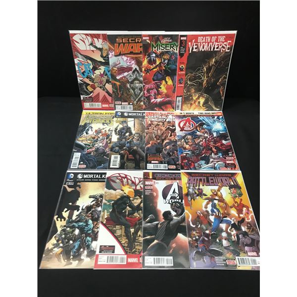 LOT OF 12 MIXED TITLE COMICS - MARVEL / DC COMICS