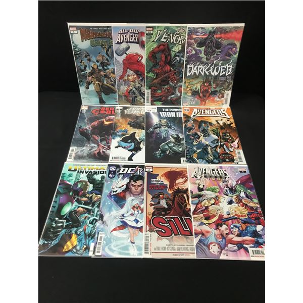 LOT OF 12 MIXED TITLE COMICS - MARVEL / DC COMICS