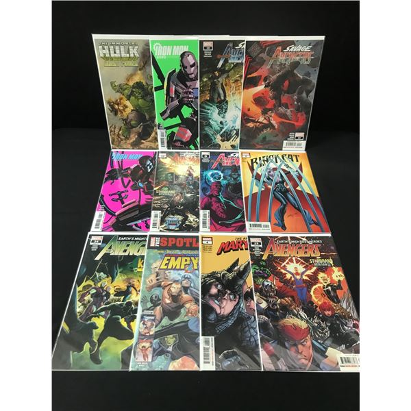 LOT OF 12 HIGH GRADE MODERN SUPERHERO COMICS  - MARVEL COMICS