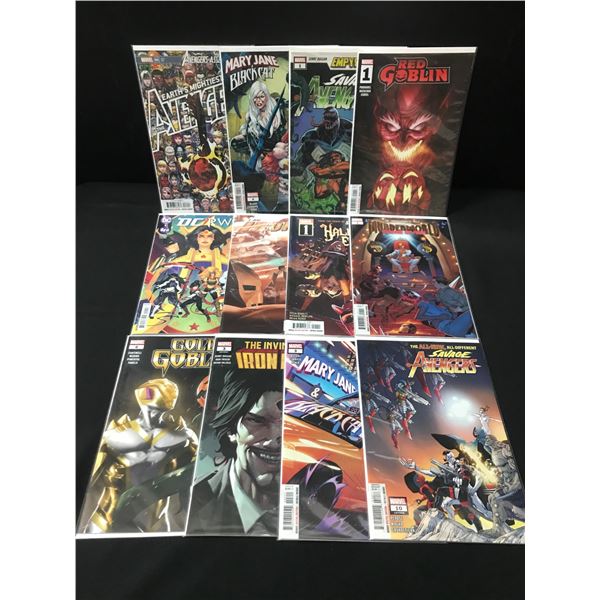 LOT OF 12 MIXED TITLE COMICS - MARVEL / DC COMICS