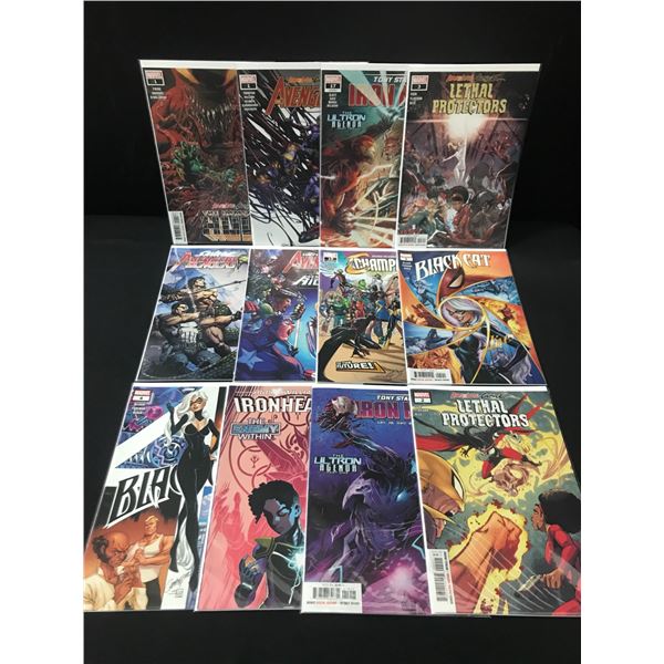 LOT OF 12 HIGH GRADE MODERN SUPERHERO COMICS  - MARVEL COMICS