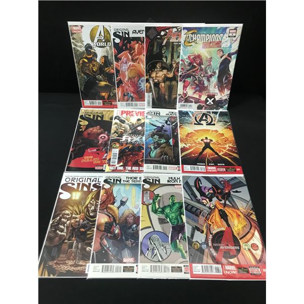 LOT OF 12 HIGH GRADE MODERN SUPERHERO COMICS  - MARVEL COMICS