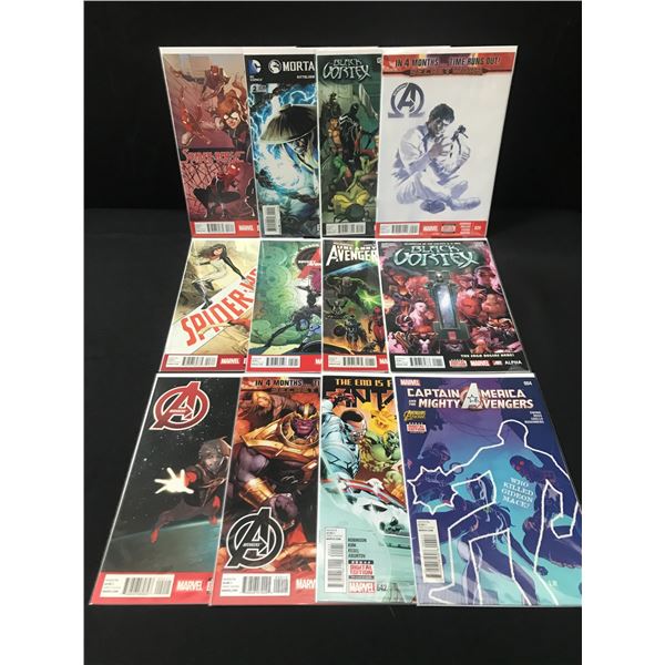 LOT OF 12 HIGH GRADE MODERN SUPERHERO COMICS  - MARVEL COMICS