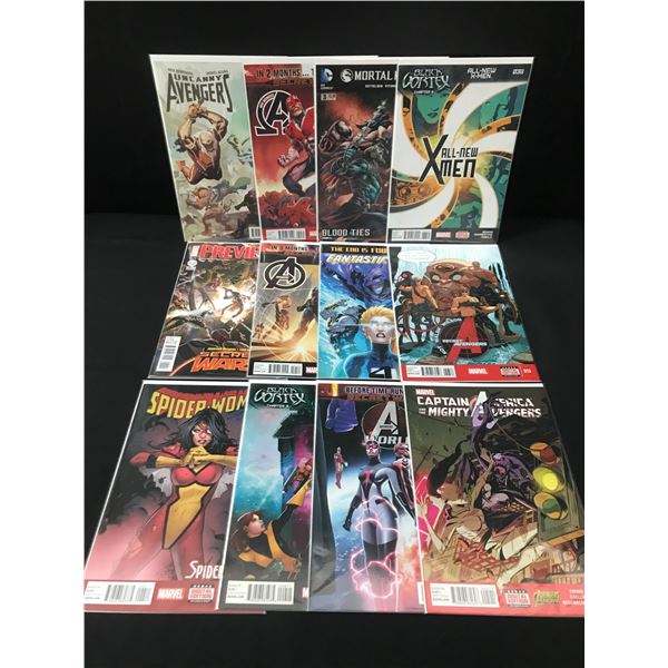 LOT OF 12 HIGH GRADE MODERN SUPERHERO COMICS  - MARVEL COMICS