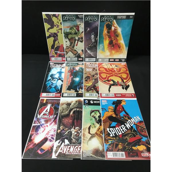 LOT OF 12 MIXED TITLE COMICS - MARVEL / DC COMICS