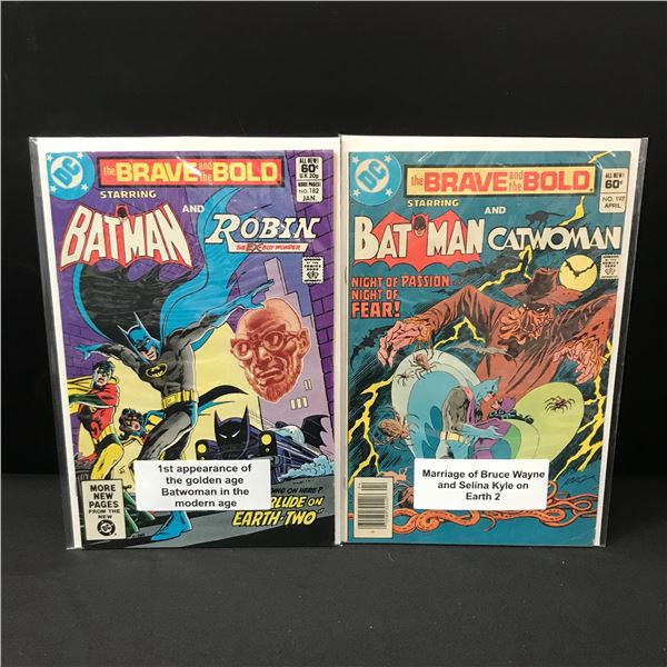 LOT OF 2 BRAVE AND THE BOLD COMICS - DC COMICS