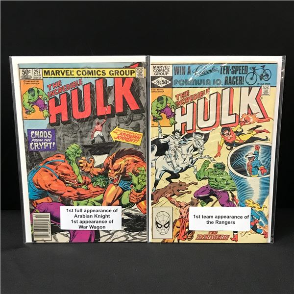 LOT OF 2 INCREDIBLE HULK COMICS SEVERAL 1ST APPS - MARVEL COMICS