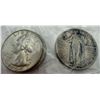 Image 2 : Bag of 2 Silver Quarters Mixed Dates / Grades / Mints