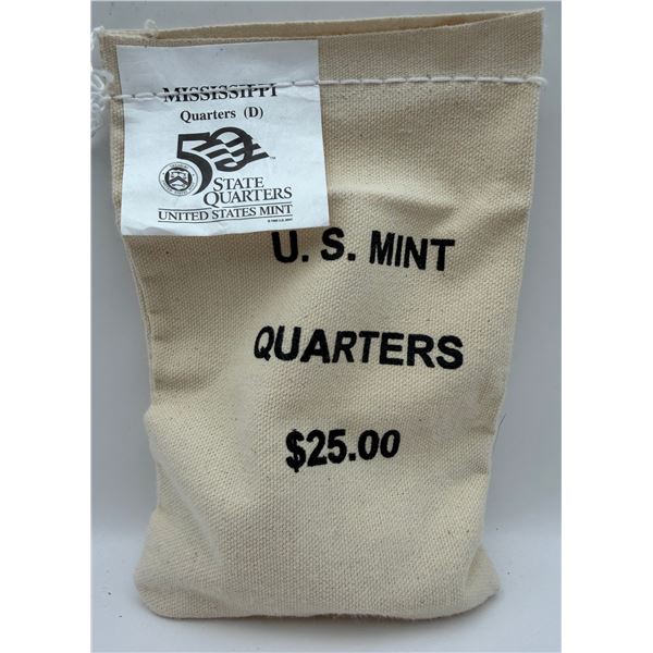 U.S. Mint State Quarters - Mississippi - $25