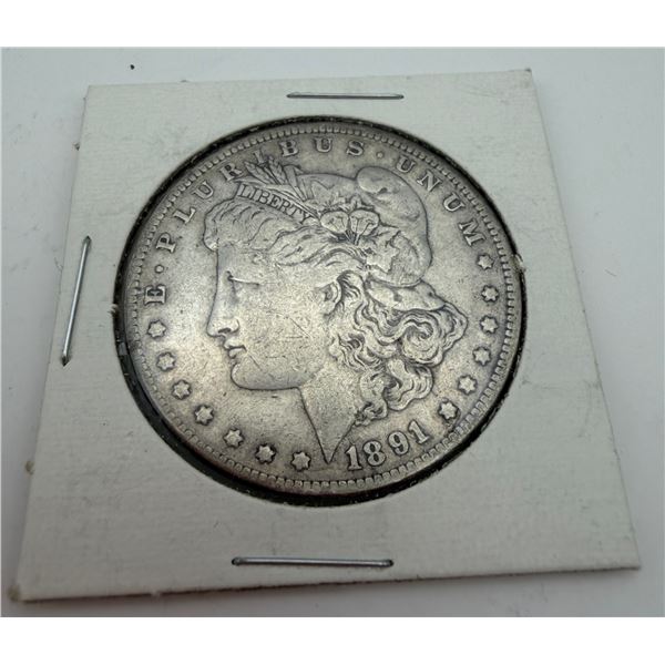 1891 Morgan Silver Dollar