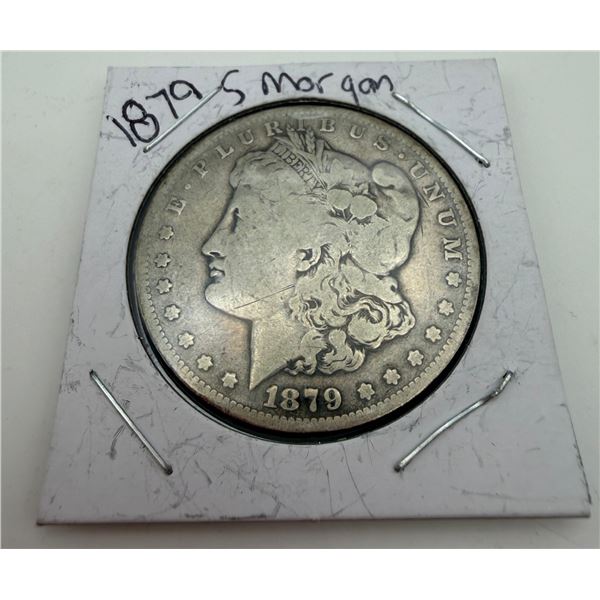1879 Morgan Silver Dollar "s"