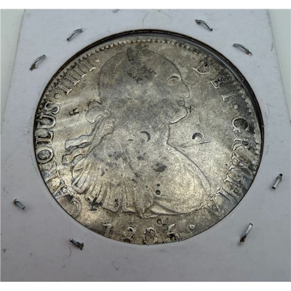 1806 Spanish Colonial 8 Reales Silver Coin