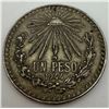 Image 1 : 1944 Mexico Un Peso Silver Coin