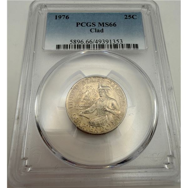 1976 Bicentennial Quarter MS66 Clad