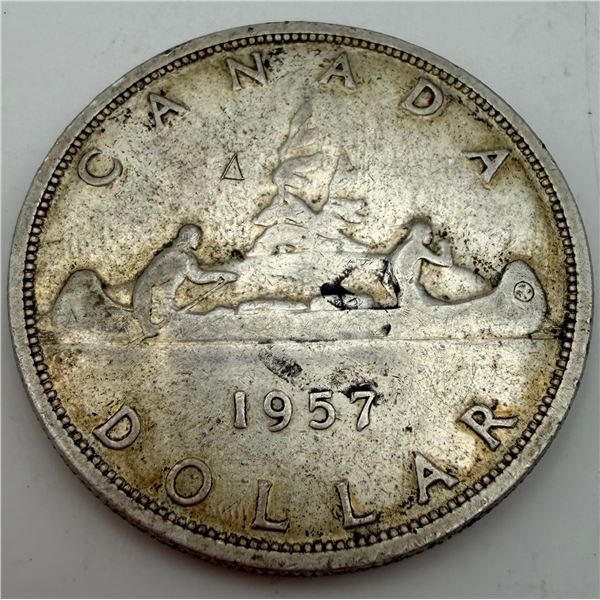 1957 Canada Silver Dollar