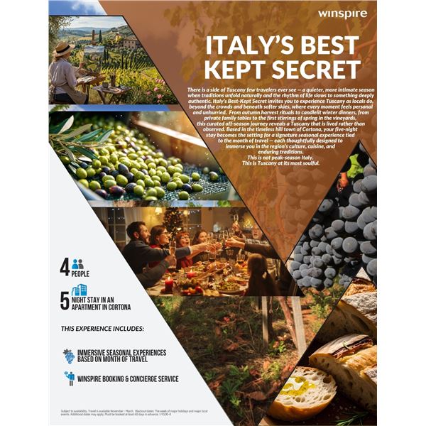 Taste of Tuscany: Five Nights for 4 People - Authentic Local Experiences