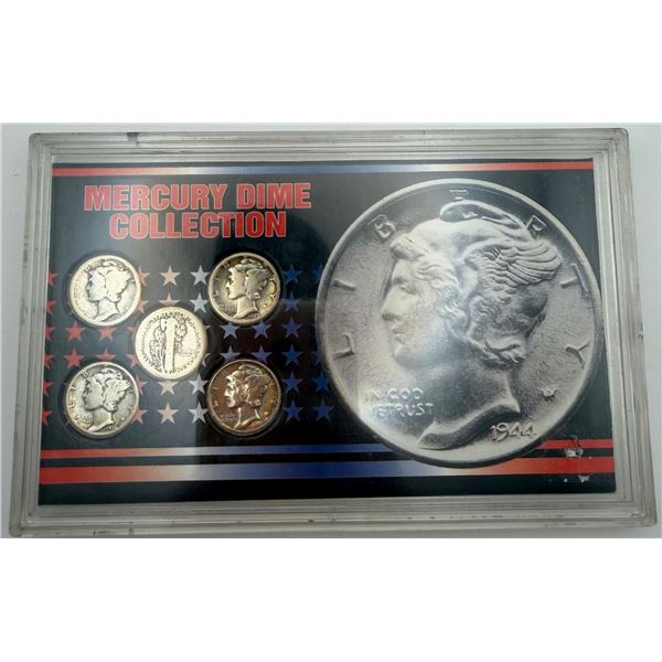 U.S. Mint 5 Piece Mercury Dime Collection