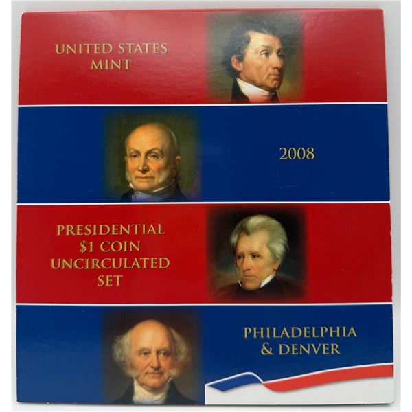 2008 U.S. Mint Presidental $1 Coin Uncirculated Set