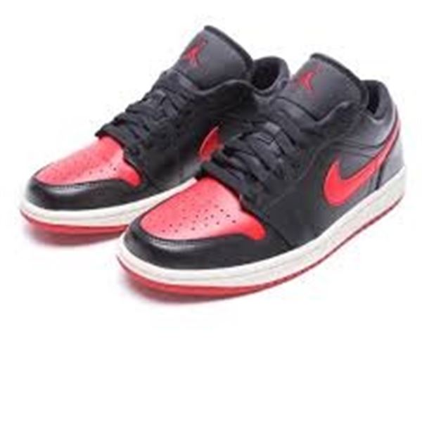 Nike WMNS Air Jordan 1 Low (Black/Gym Red-Sail)