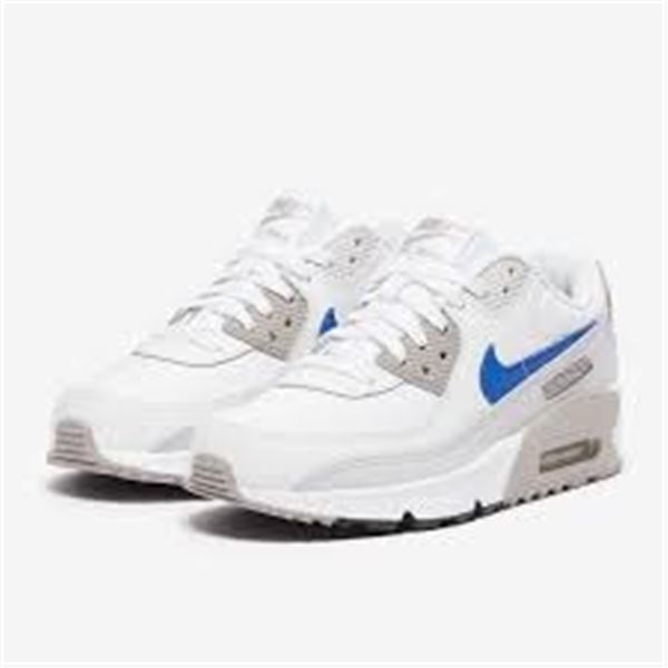 Nike Air Max 90 (GS) (White/Racer Blue-College Grey)