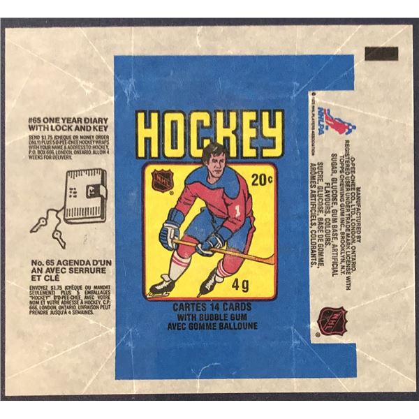 1979-80 O-PEE-CHEE NHL HOCKEY WRAPPER - WAYNE GRETZKY ROOKIE YEAR