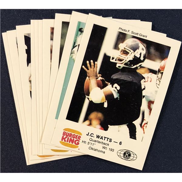 1982 BURGER KING OTTAWA ROUGHRIDERS SET