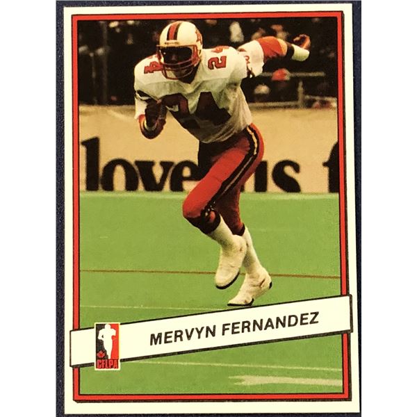 1985 JOGO CFL FOOTBALL MERVYN FERNANDEZ (HOF)