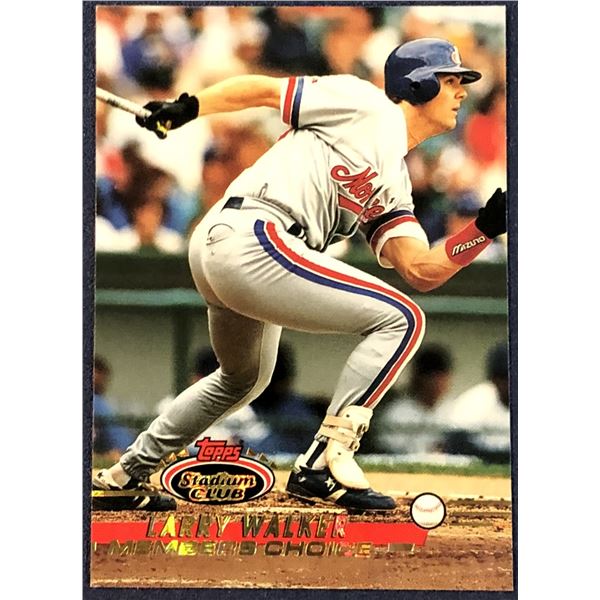 1993 TOPPS STADIUM CLUB LARRY WALKER (HOF)