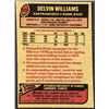 Image 2 : 1977 TOPPS NFL FOOTBALL DELVIN WILLIAMS