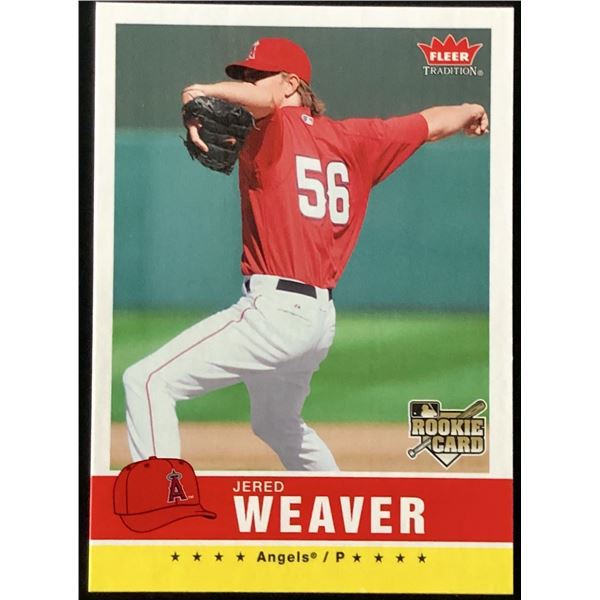 2006 FLEER JERED WEAVER ROOKIE CARD