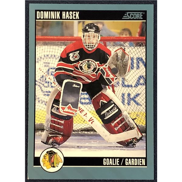 1992-93 SCORE NHL DOMINIK HASEK (HOF) ROOKIE CARD