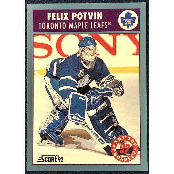 1992-93 SCORE NHL FELIX POTVIN ROOKIE CARD