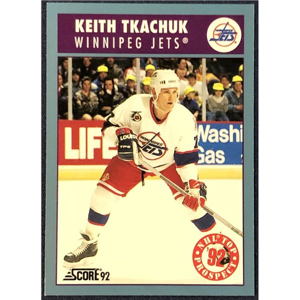 1992-93 SCORE NHL KEITH TKACHUK (HOF) ROOKIE CARD